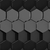 Papel de Parede 3D Geometrico Colmeia Preta Lavavel 3m - comprar online