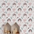 Imagem do Papel de parede Aquarela Infantil Coracao rosa Vinil 3m