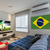 Painel Bandeira do Brasil Autocolante para o Hexa 1mX58cm - comprar online