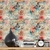 Papel de parede Lambe lambe efeito floral decorado Vinil 3m