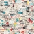 Papel de parede Colagem efeito lambe lambe vintage Vinil 3m - comprar online