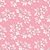 Papel De Parede Lavável Flores Brancas Em Fundo Rosa 3m