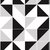 Papel de Parede Lavável Triângulos Pretos em Degradê 3m - Colai Adesivos