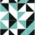 Papel de Parede Lavável Triângulos Pretos e Verdes 3m - comprar online