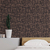 Papel de parede efeito tecido linho marrom Texturizado 3m