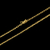 Corrente elo cadeado banhada à ouro 18k, da marca Dezoitok Joias.