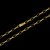 Corrente elo chapado banhada à ouro 18k, da marca Dezoitok Joias.