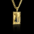 Pingente placa Nossa Senhora 3D fundo santuário cravejado banhado à ouro 18k, da marca Dezoitok Joias.