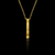 Corrente elo cadeado fino redondo com pingente personalizável banhado à ouro 18K, da marca Dezoitok Joias.