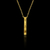 Corrente elo cadeado fino redondo com pingente personalizável banhado à ouro 18K, da marca Dezoitok Joias.