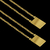 Escapulário grumet com pingente personalizável banhado à ouro 18K, da marca Dezoitok Joias.