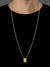 Escapulário grumet com pingente personalizável banhado à ouro 18K, da marca Dezoitok Joias.