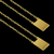 Escapulário elo cadeado fino com pingente personalizável banhado à ouro 18K, da marca Dezoitok Joias.