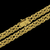Corrente elo cadeado fio duplo banhada à ouro 18k, da marca Dezoitok Joias.