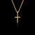 Pingente cruz com Jesus banhado à ouro 18k, da marca Dezoitok Joias.