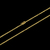 Corrente veneziana redonda banhada à ouro 18k, da marca Dezoitok Joias.
