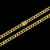 Corrente grumet flat banhada à ouro 18k, da marca Dezoitok Joias.