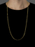 Corrente grumet cuban redonda banhada à ouro 18k, da marca Dezoitok Joias.