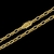 Corrente elo cadeado banhada à ouro 18k, da marca Dezoitok Joias.