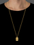 CORRENTE GRUMET FECHO TRADICIONAL (2mm) - 60cm ou 70cm + PINGENTE MEDALHA PEQUENA ESCULTURA JESUS - 2x1,5cm - BANHADO A OURO 18K