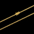 Corrente elo cadeado fino quadrada banhada à ouro 18k, da marca Dezoitok Joias.