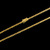 Corrente grumet detalhada banhada à ouro 18k, da marca Dezoitok Joias.