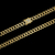 Corrente grumet cravejada banhada à ouro 18k, da marca da Dezoitok Joias. 
