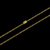 Corrente grumet banhada à ouro 18k, da marca Dezoitok Joias.