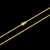 Corrente elo cadeado duplo banhada à ouro 18k, da marca Dezoitok Joias.