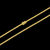 Corrente elo cadeado flat banhada à ouro 18k, da marca Dezoitok Joias.