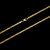 Corrente piastrini banhada à ouro 18k, da marca Dezoitok Joias.