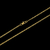 Corrente grumet banhada à ouro 18k, da marca Dezoitok Joias.