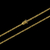 CORRENTE GRUMET LACRAIA FECHO ESPECIAL NOSSA SENHORA (4,5mm) - 60cm ou 70cm - BANHADO A OURO 18K