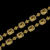 Corrente com pingentes de pitbull cravejada banhada à ouro 18k, da marca Dezoitok Joias.
