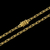 Corrente elo cadeado fino banhada à ouro 18k, da marca Dezoitok Joias.
