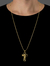 CORRENTE RABO DE RATO (1,5mm) - 60cm ou 70cm + PINGENTE CRUZ VAZADA COM JESUS - 3x2cm - BANHADO A OURO 18K