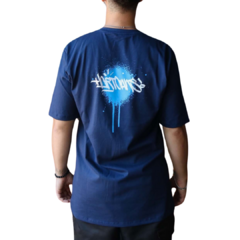 CAMISETA ART CANS AZUL - comprar online