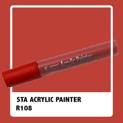 ACRYLIC PAINTER R108 DEEP SCARLET RED
