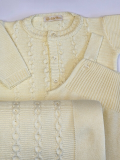 Saída Maternidade Paris - Tricot Amarelo - 03 peças - Unissex - comprar online
