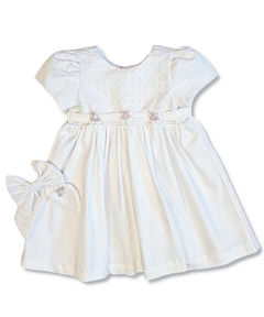 Vestido Infantil - Clara- Branco- Laço