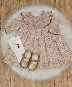 Vestido Infantil - Pala Anjo - Floral Annie Marsala - comprar online