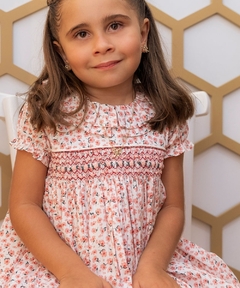 Vestido Infantil- Casinha de Abelha - Floral Olivia Rosa - comprar online