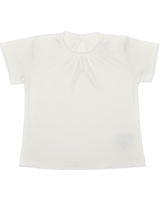 Camiseta Menina Essencial Branca- Manga curta - 100% Pima - comprar online