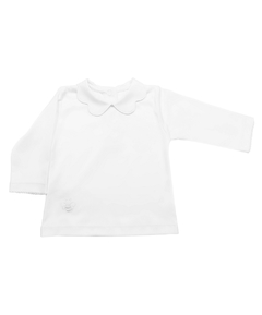 Camiseta Menina e Bebê- Algodão Pima- Gola Nuvem - Manga Longa