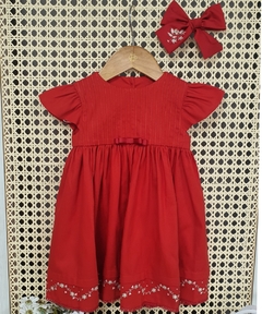 Vestido Infantil - Manu - Vermelho - comprar online