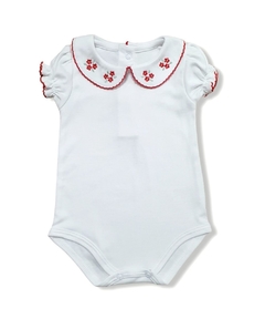 Cj. Vestido Escalope-100% Pima-Malha Texturizada Jacquard - Little Bloom - Roupas e Pijamas para Bebês e Crianças