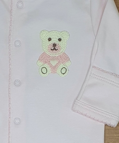 Macacão Bebê Little Bear Rosa- Algodão Pima - comprar online