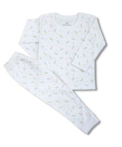 Pijama Infantil - Algodão Pima - Floral Amarelo