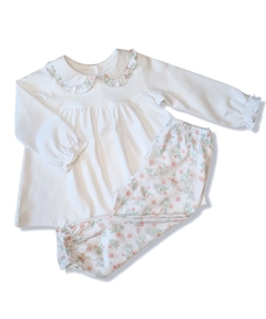 Pijama Infantil Floral Lis - 100% algodão Tanguis Peruano
