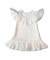 Vestido Infantil Gipsy Babados - Poá Off White